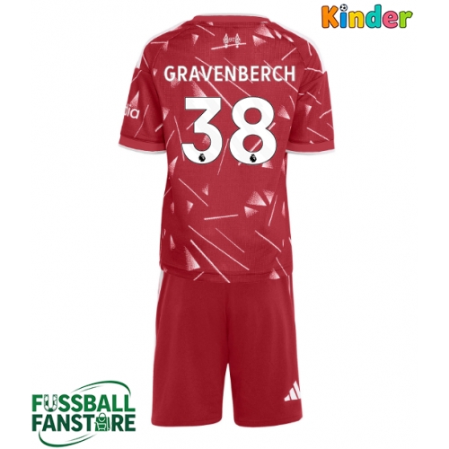 Liverpool Ryan Gravenberch #38 Replik Heimtrikot Kinder 2026-27 Kurzarm (+ Kurze Hosen)